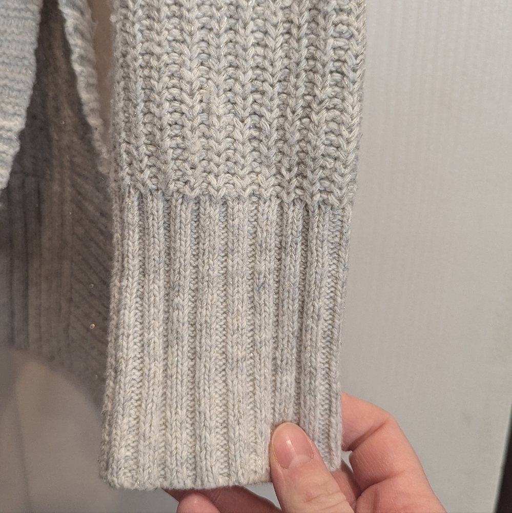 Toms For Target Waist Length Shimmer Crewneck Sweater - Picture 4 of 7